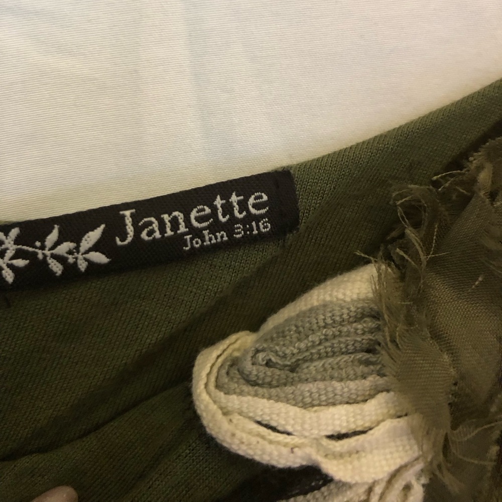 S Janette Embellished Olive Green One-Shoulder Dress - Picture 2 of 7